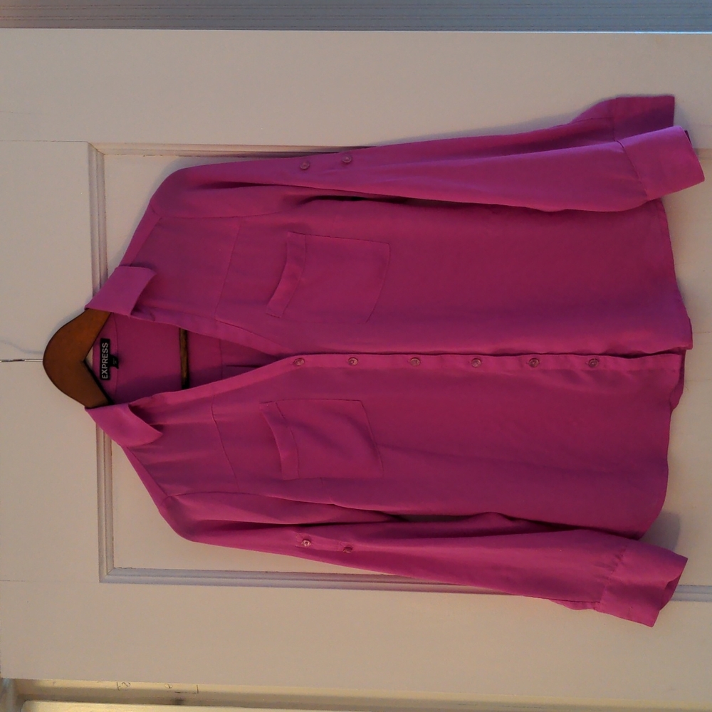 EXPRESS Women's Pink Portofino Blouse, size XS